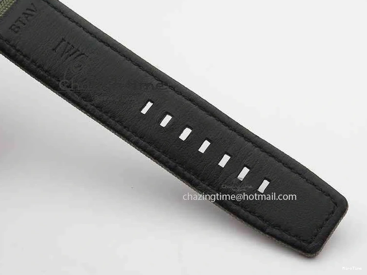 MIROTIME 0313 Big Pilot Real PR 48mm IW501902 Real Ceramic ZF 1:1 Best Edition On Green Nylon Strap A51111 V Durable 7249